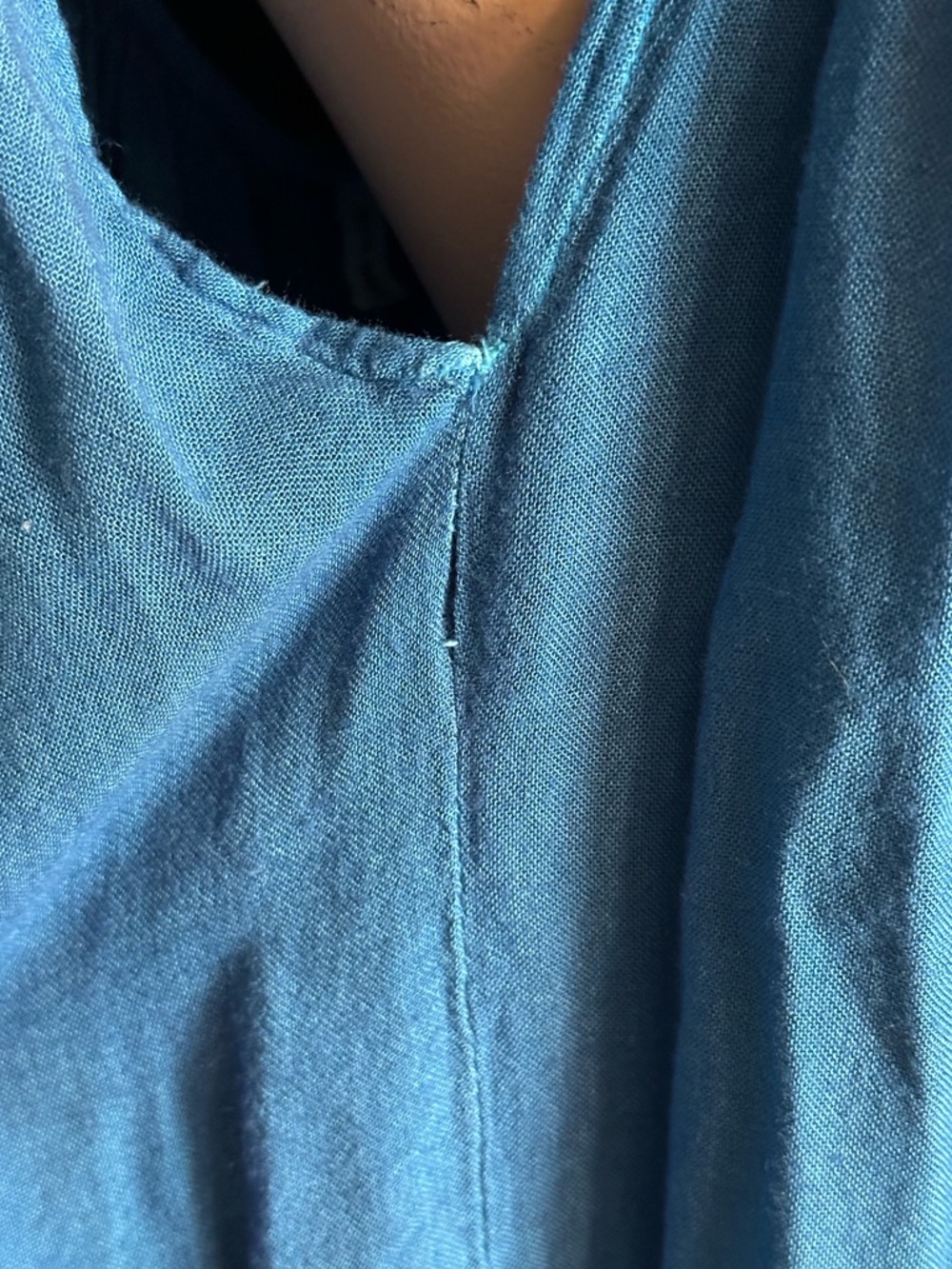 Blue to White Ombre Spaghetti Strap Sundress Beach Coverup Lagenlook - Picture 8 of 8